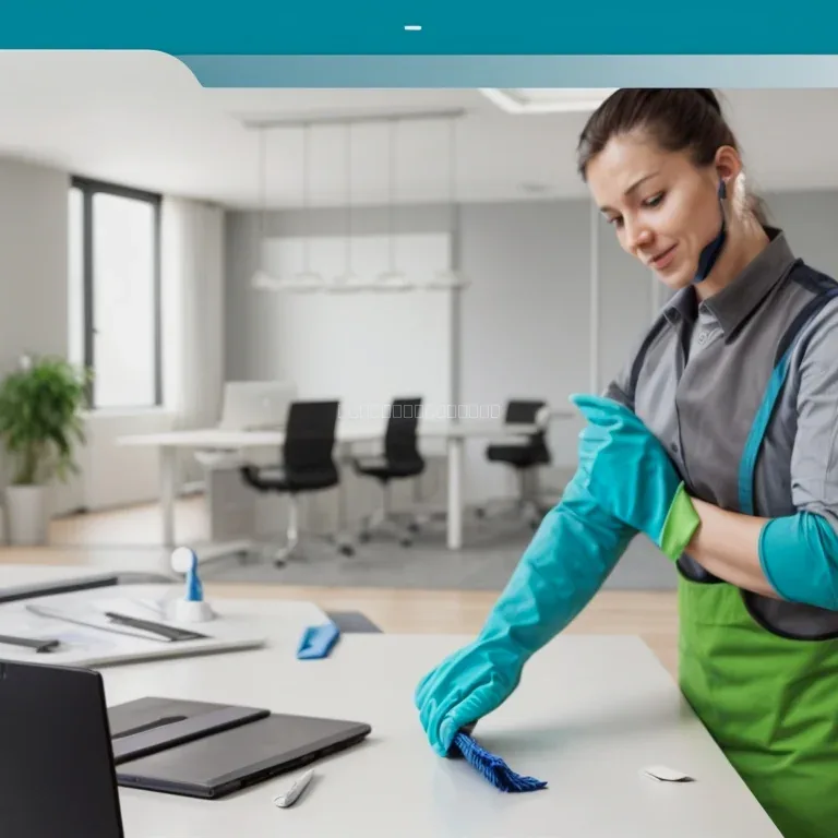 Equipo de limpieza de CasaCClean realizando limpieza de oficina y vivienda